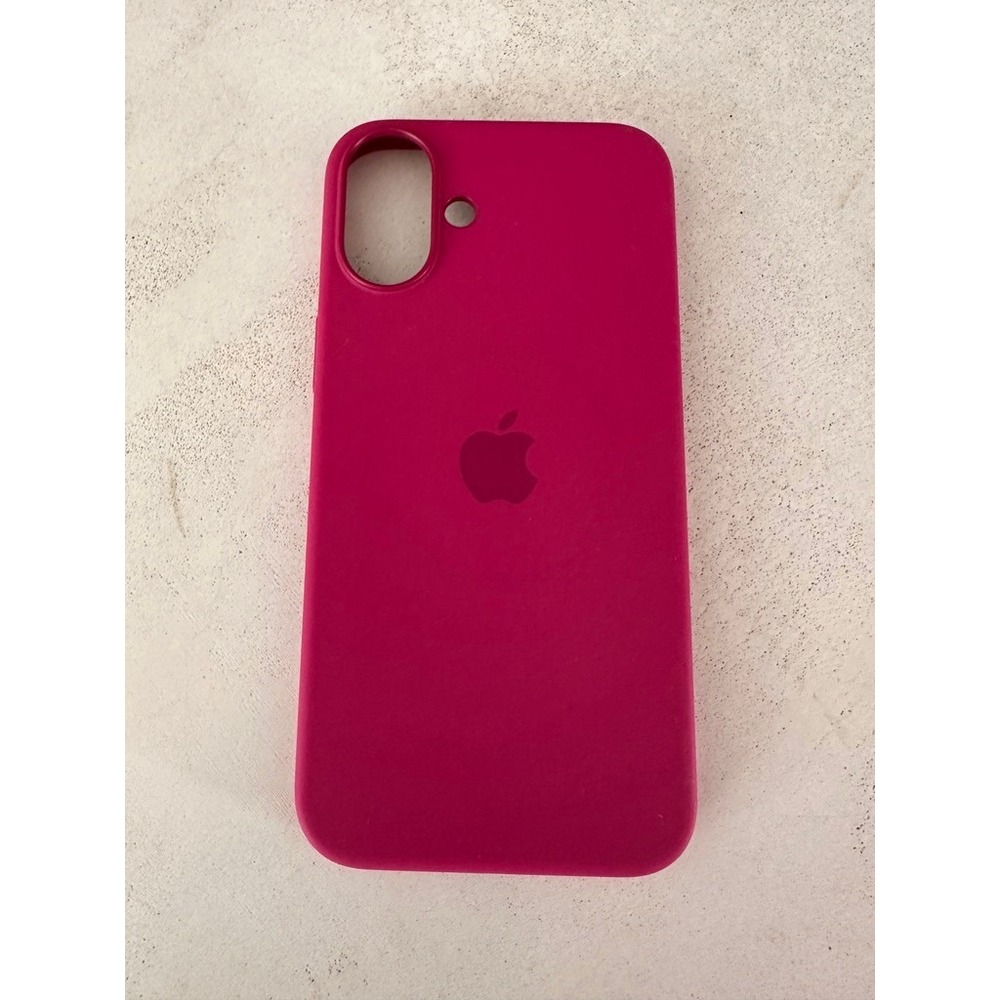 Apple iPhone 16 Plus Silicone Case Peony Pink MagSafe Camera Control
